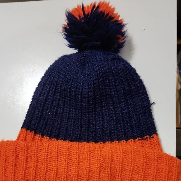 VTG 1980s NFL CHICAGO BEARS Knit Cap POM Beanie Football - Picture 5 of 7